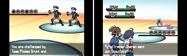 Team Plasma Grunts double battle.