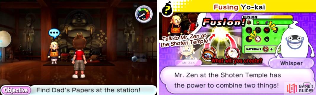 Completing Fusion Time will allow you to combine Yokai and items together.