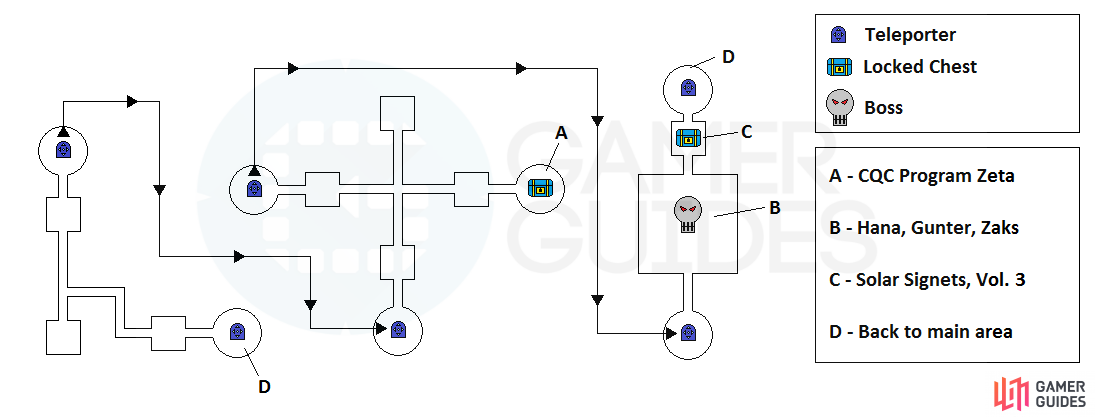 Map for Corridor of Repose II