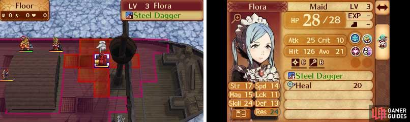 The boss is Flora, your retainer in Nohr, and Felicia’s sister.