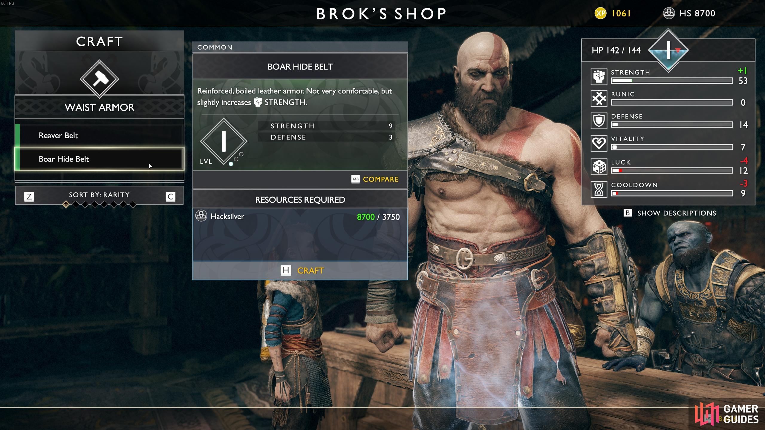 Try to upgrade Kratos’ gear and skills as much as possible before you begin exploring.