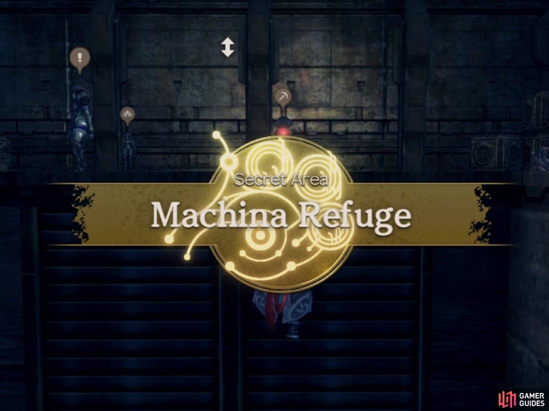 Machina Refuge is a Secret Area in Mechonis Field.