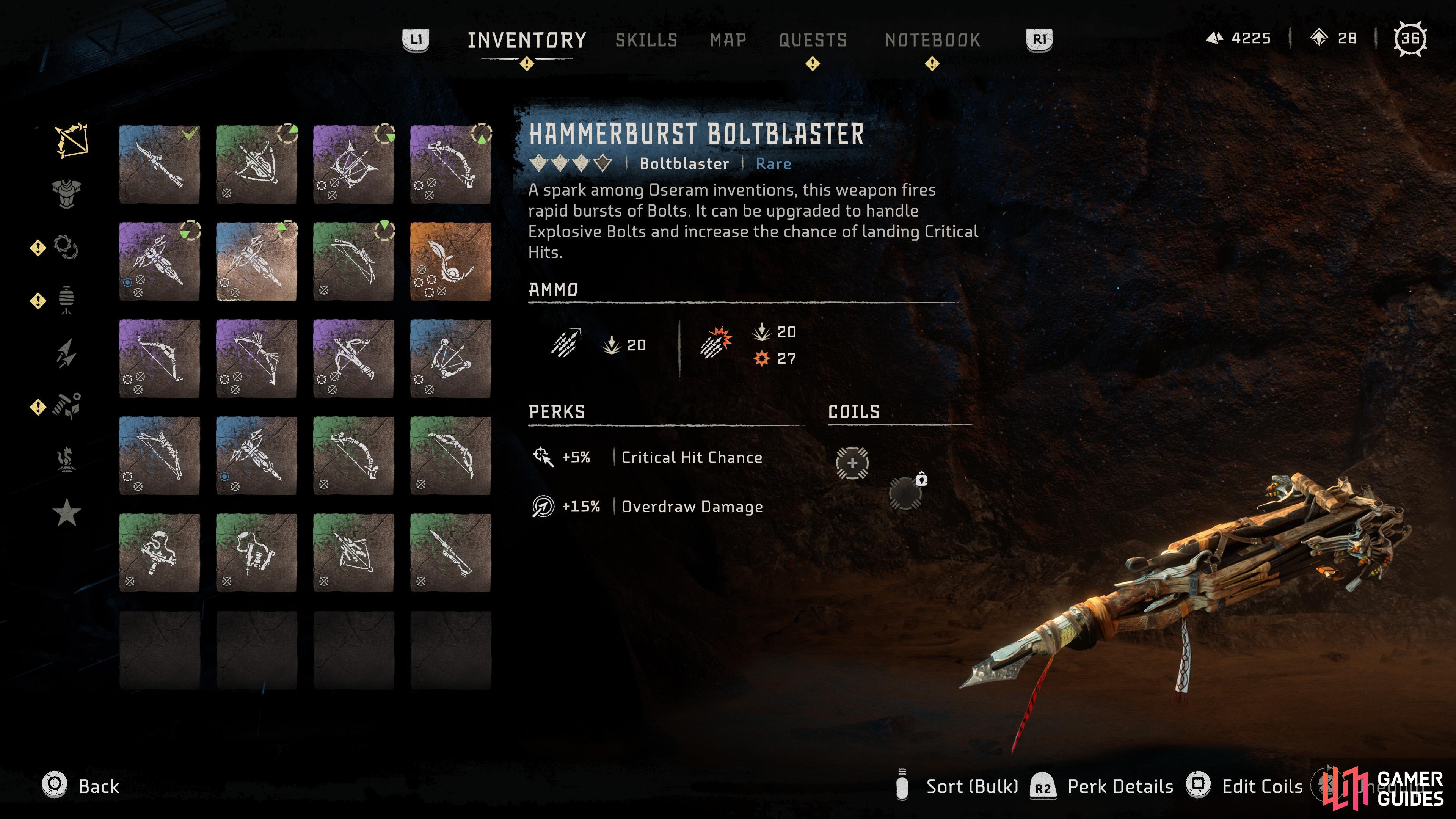 Overview of the Hammerburst Boltblaster.