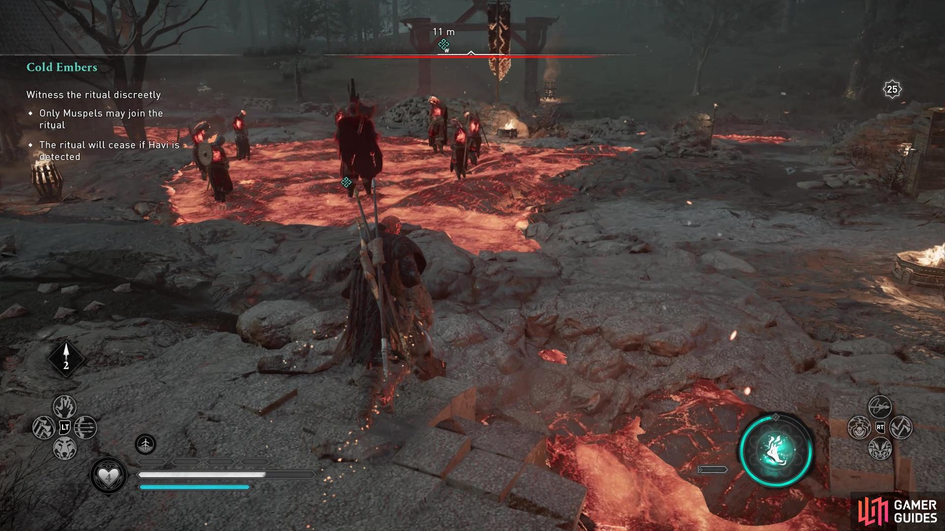 Use your Power of Muspelheim to sneak into the ritual.