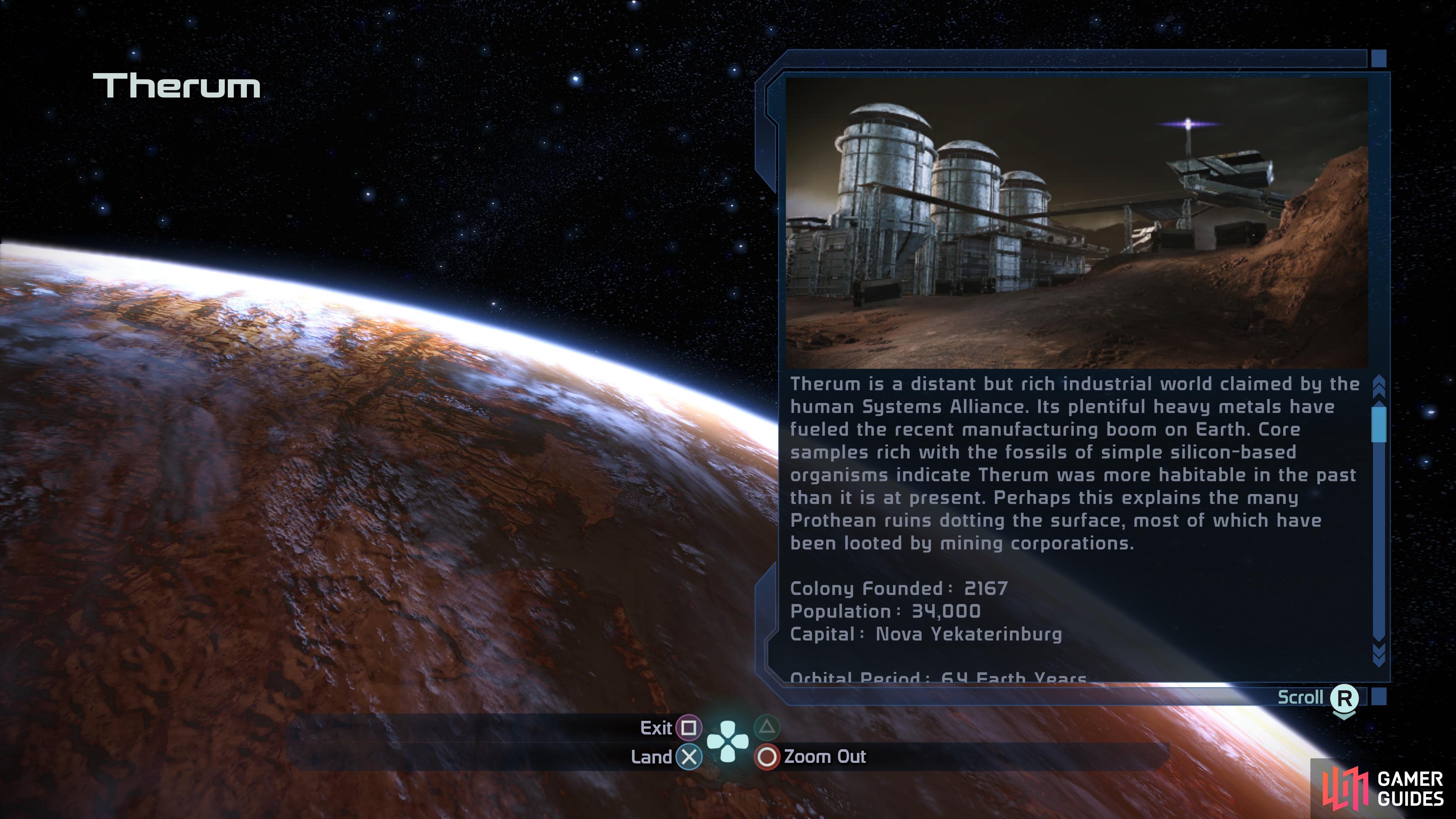 In the Knossos system you’ll find Therum, where one of the core missions is located.