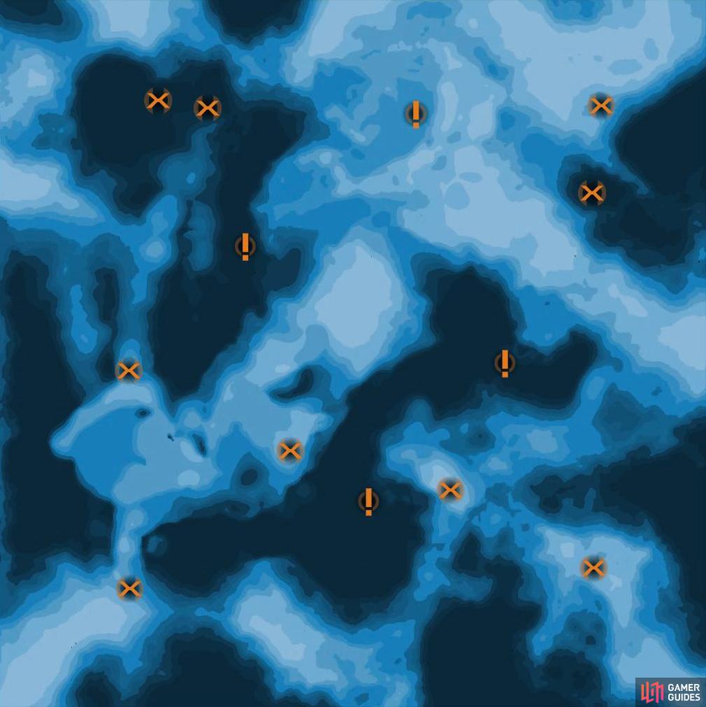 A map of Asteroid X57.