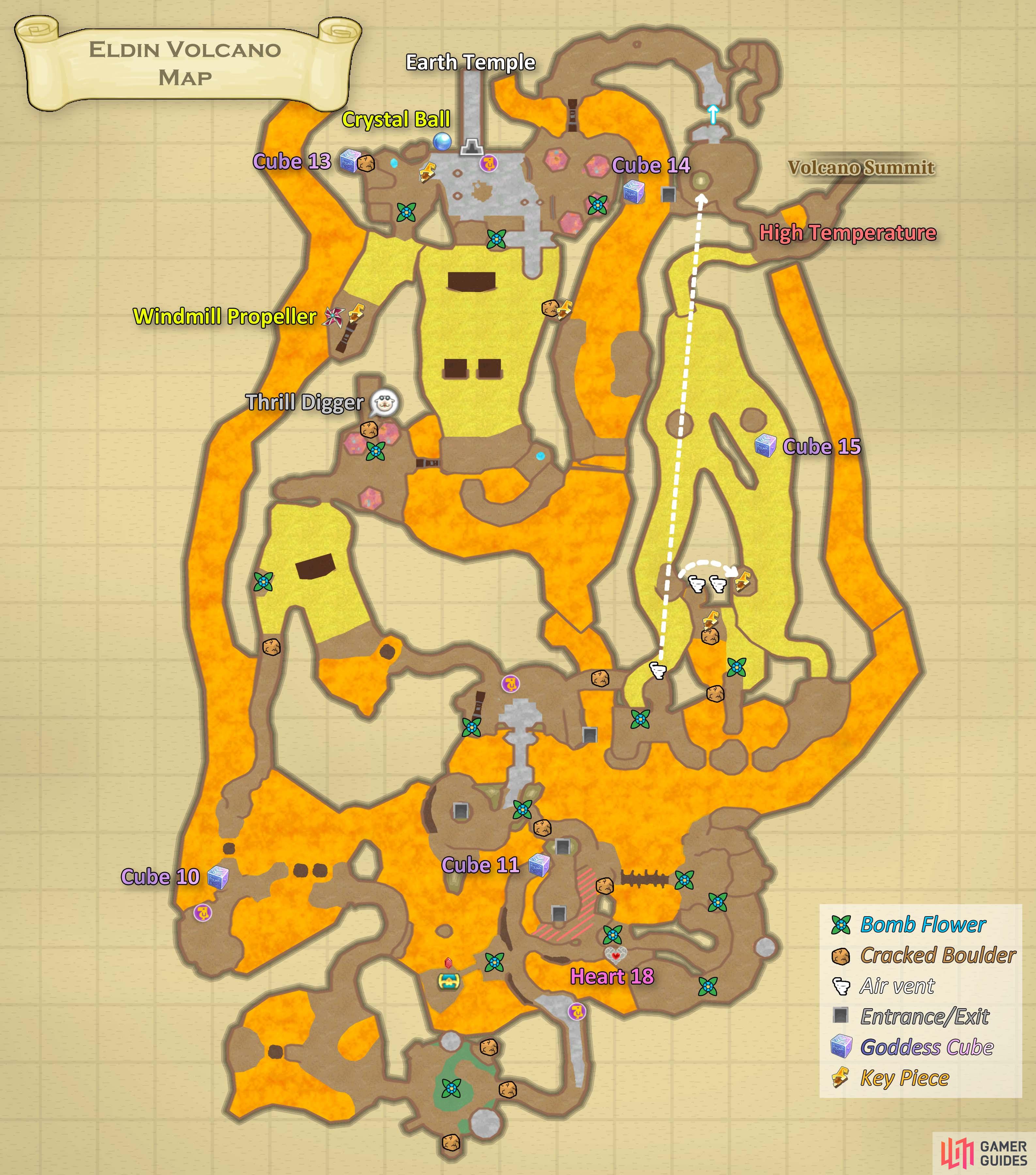 Map of Eldin Volcano