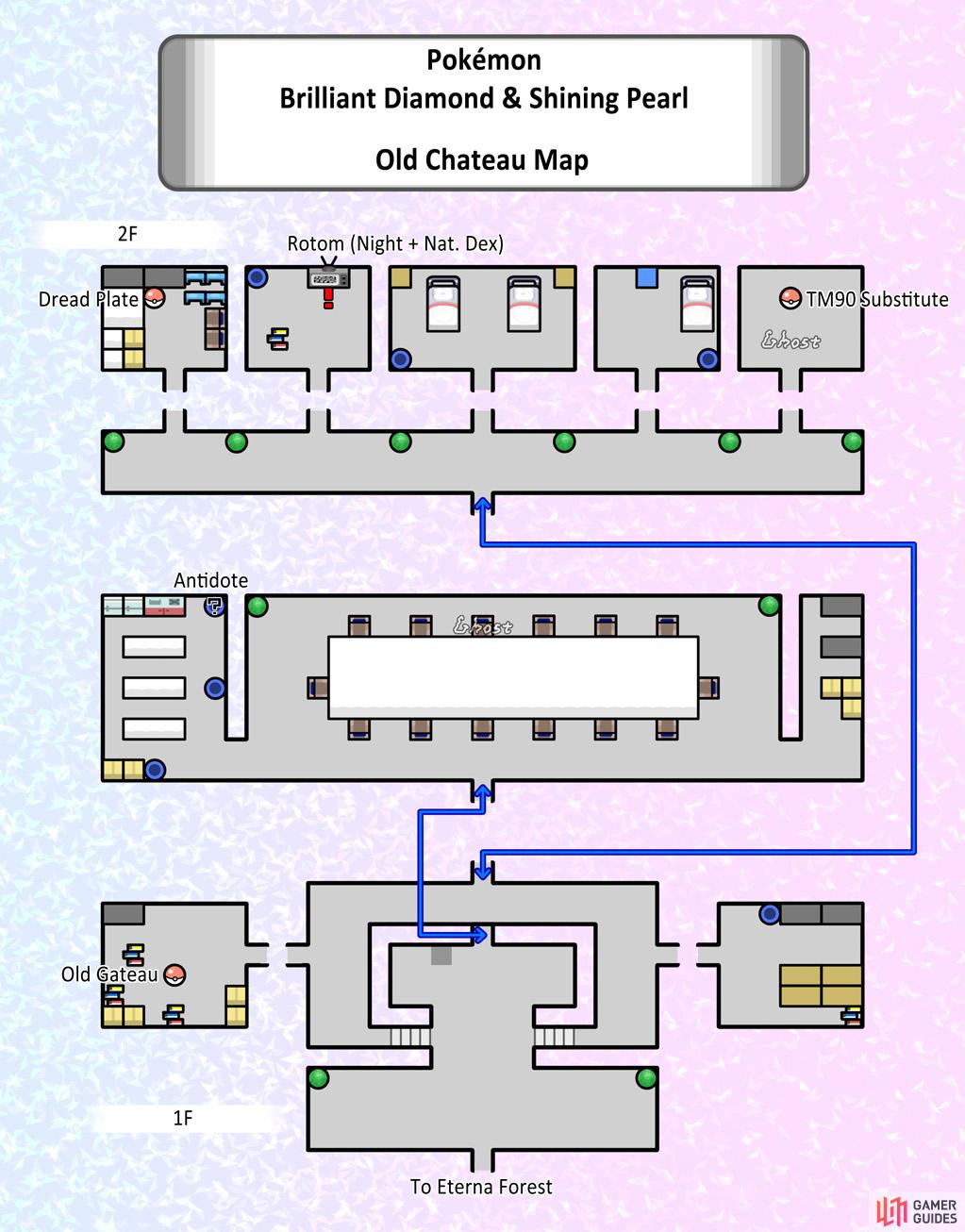 Map of the Old Chateau.