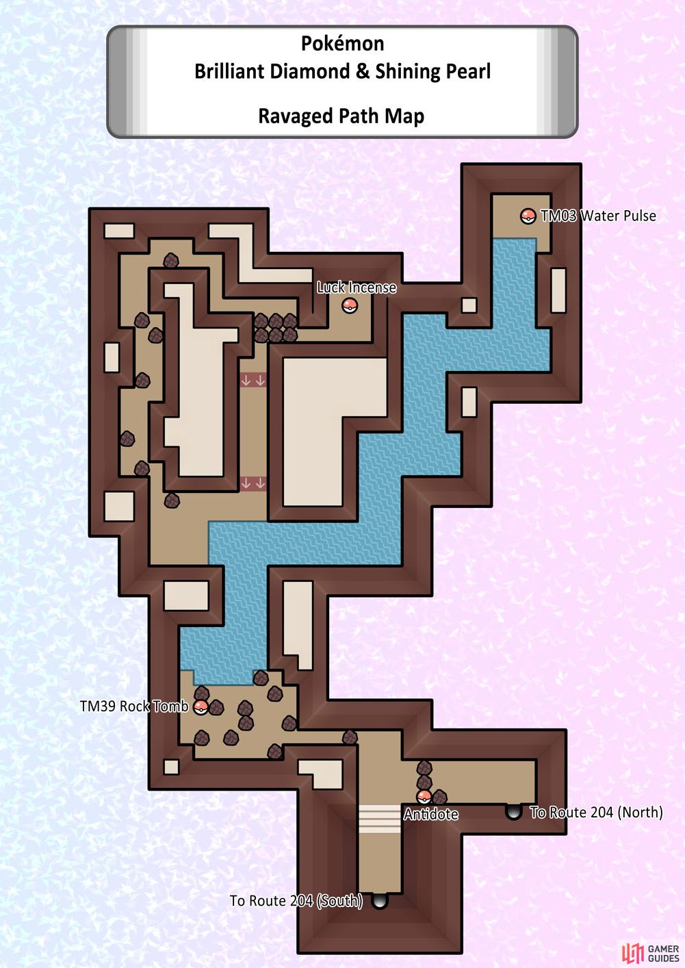 Map of Ravaged Path.