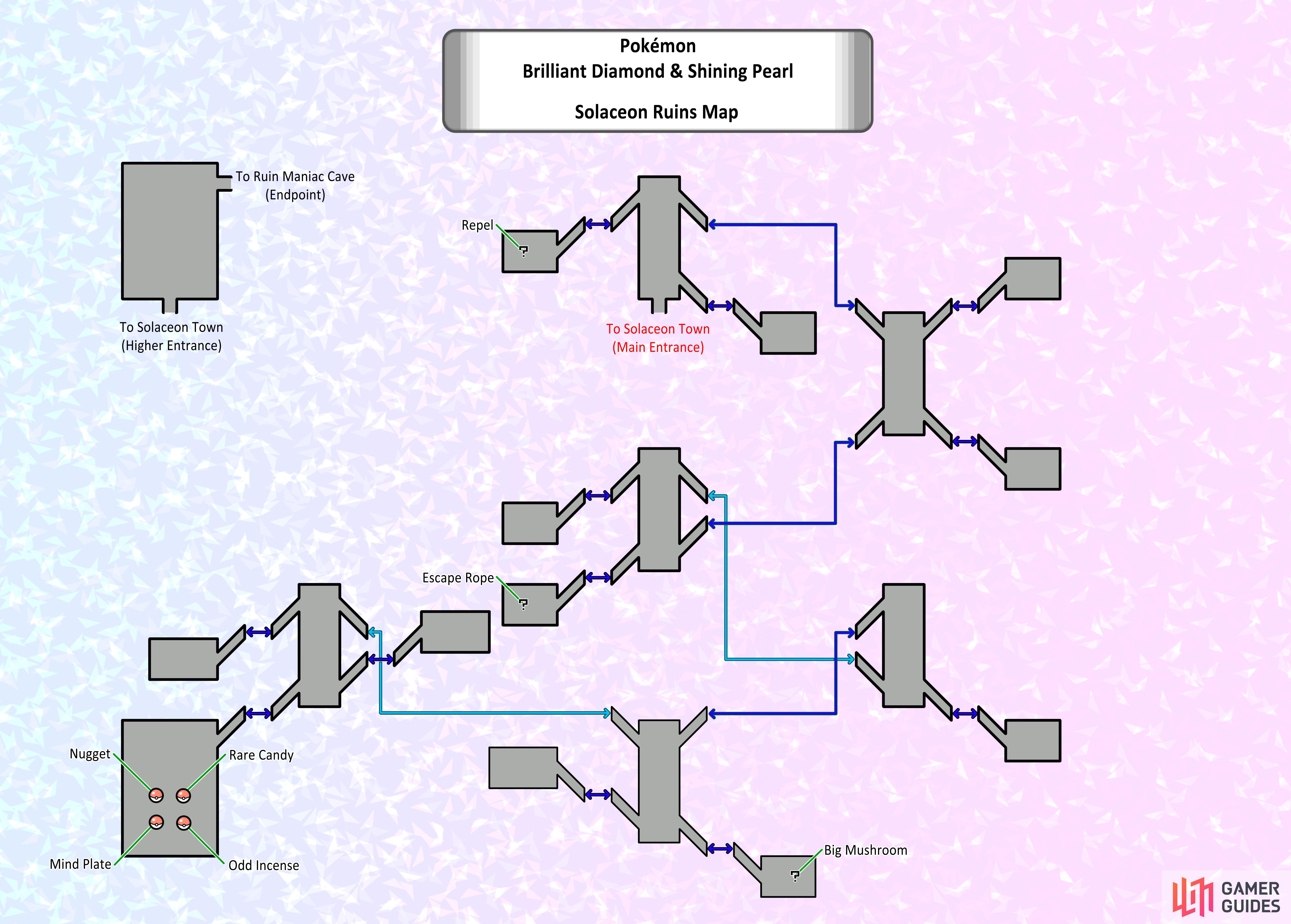 Map of Solaceon Ruins.