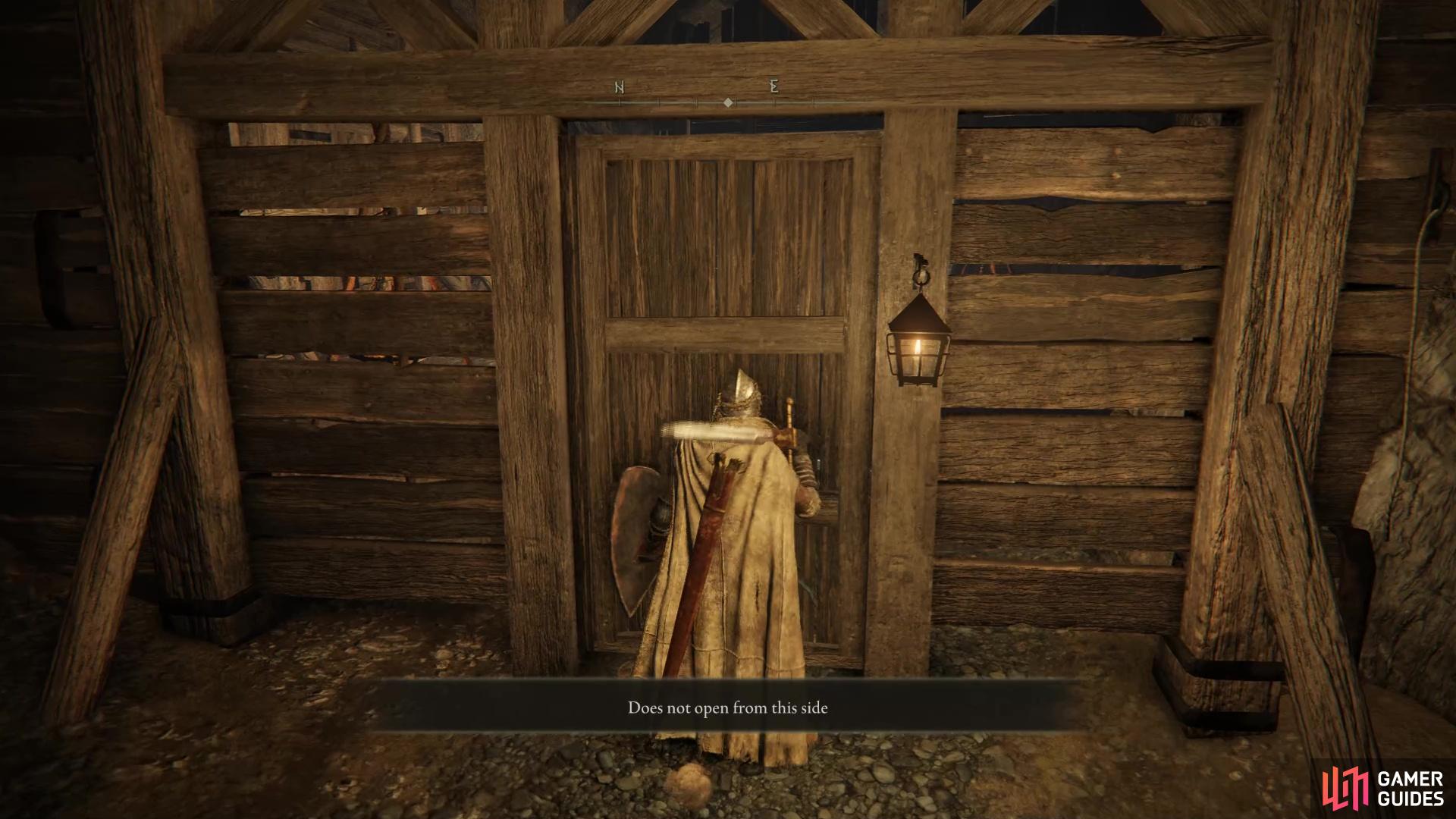 If you go into Gael Tunnel via the rear entrance you won’t be able to open the door. 