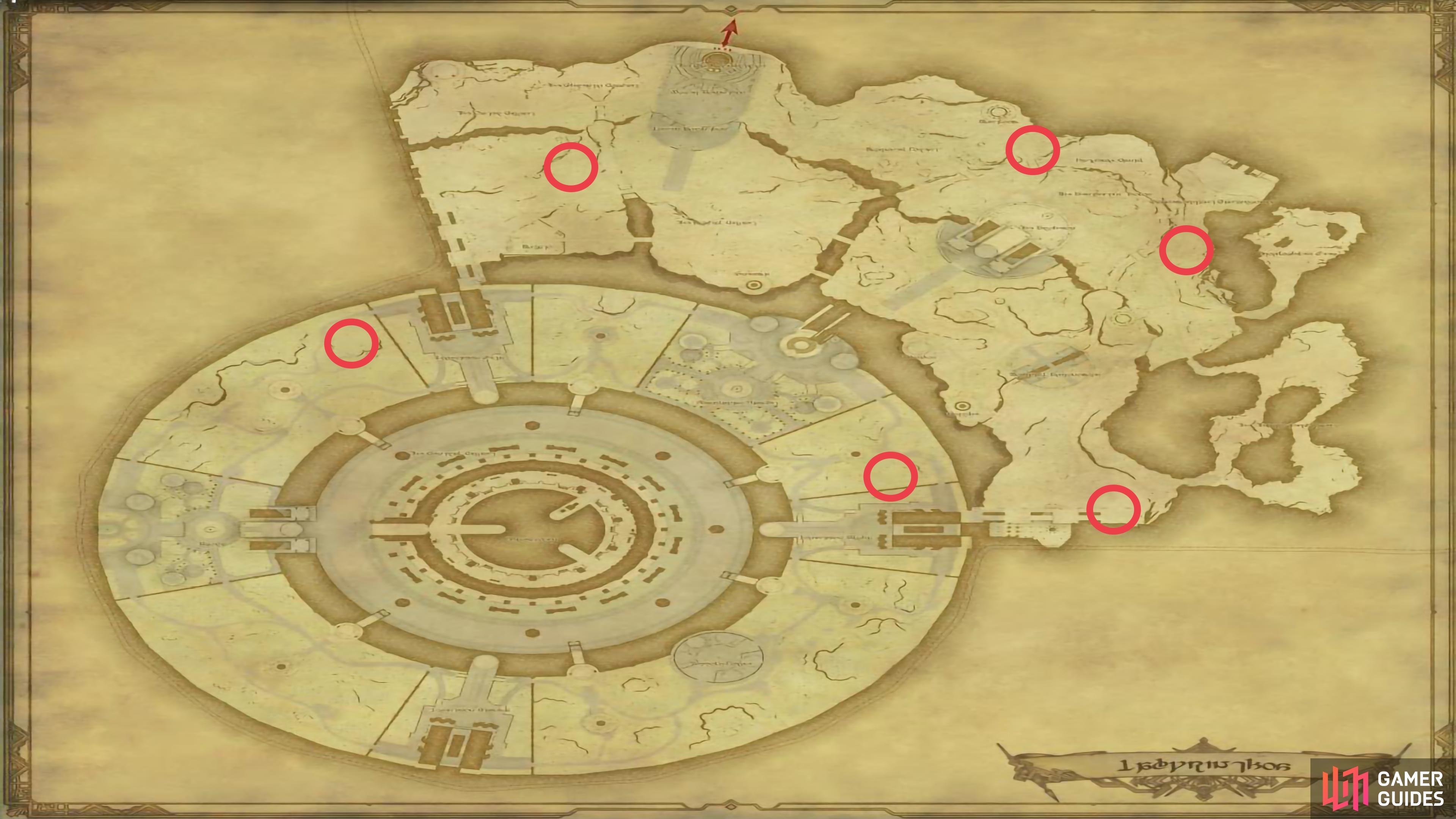 Hulder Spawn Locations.