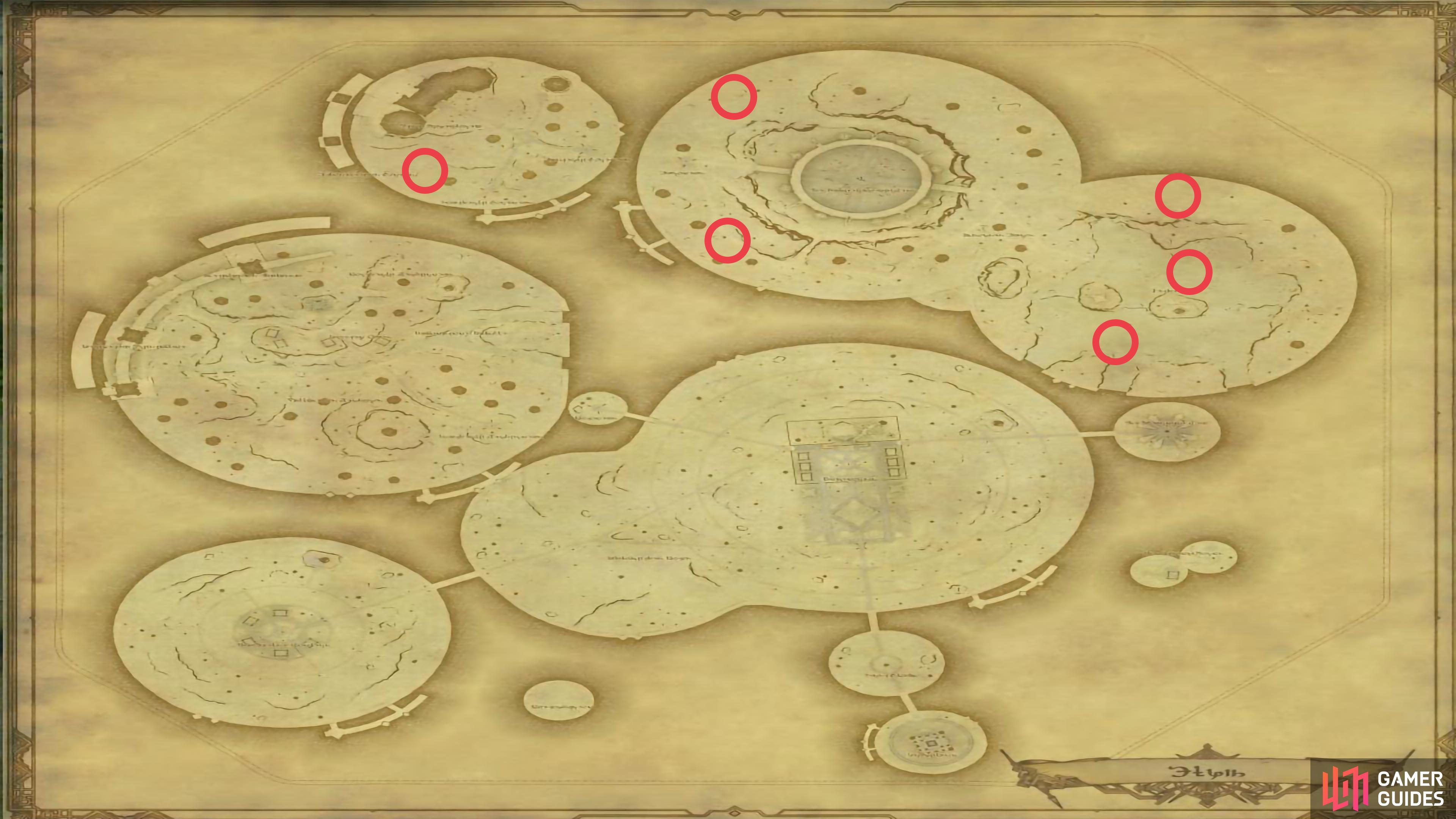 Yumcax Spawn Locations.