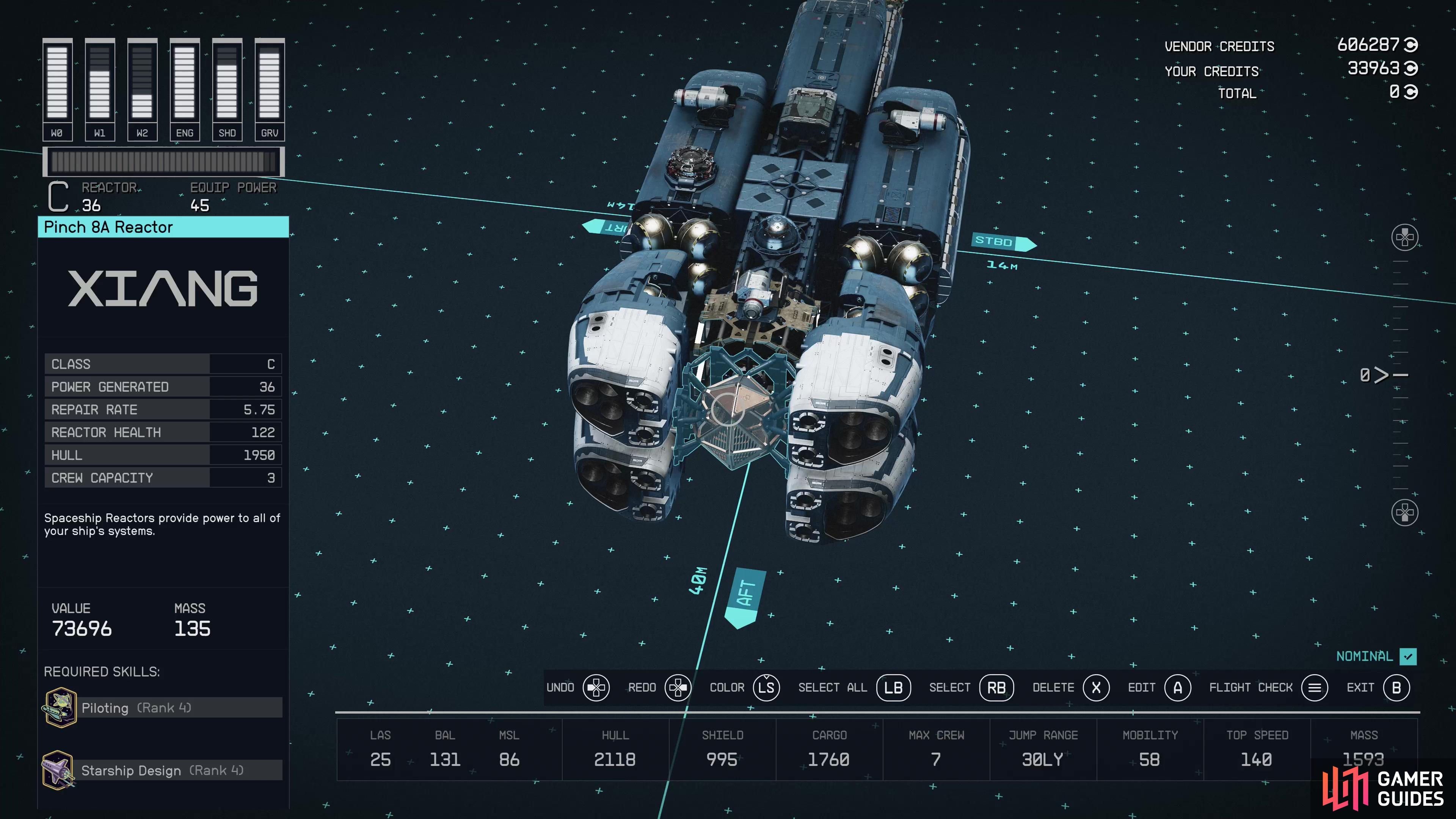 The big draw for the Narwhal is its excellent Class C reactor, featuring plenty of power and hull.