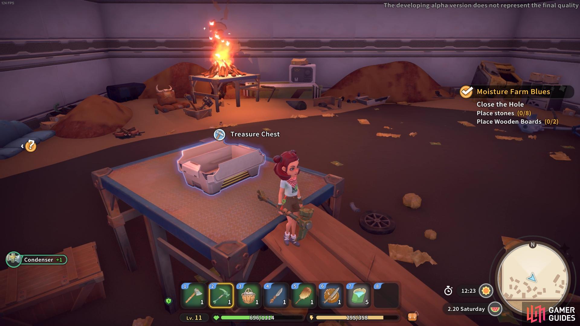 The Condenser is found in this chest!