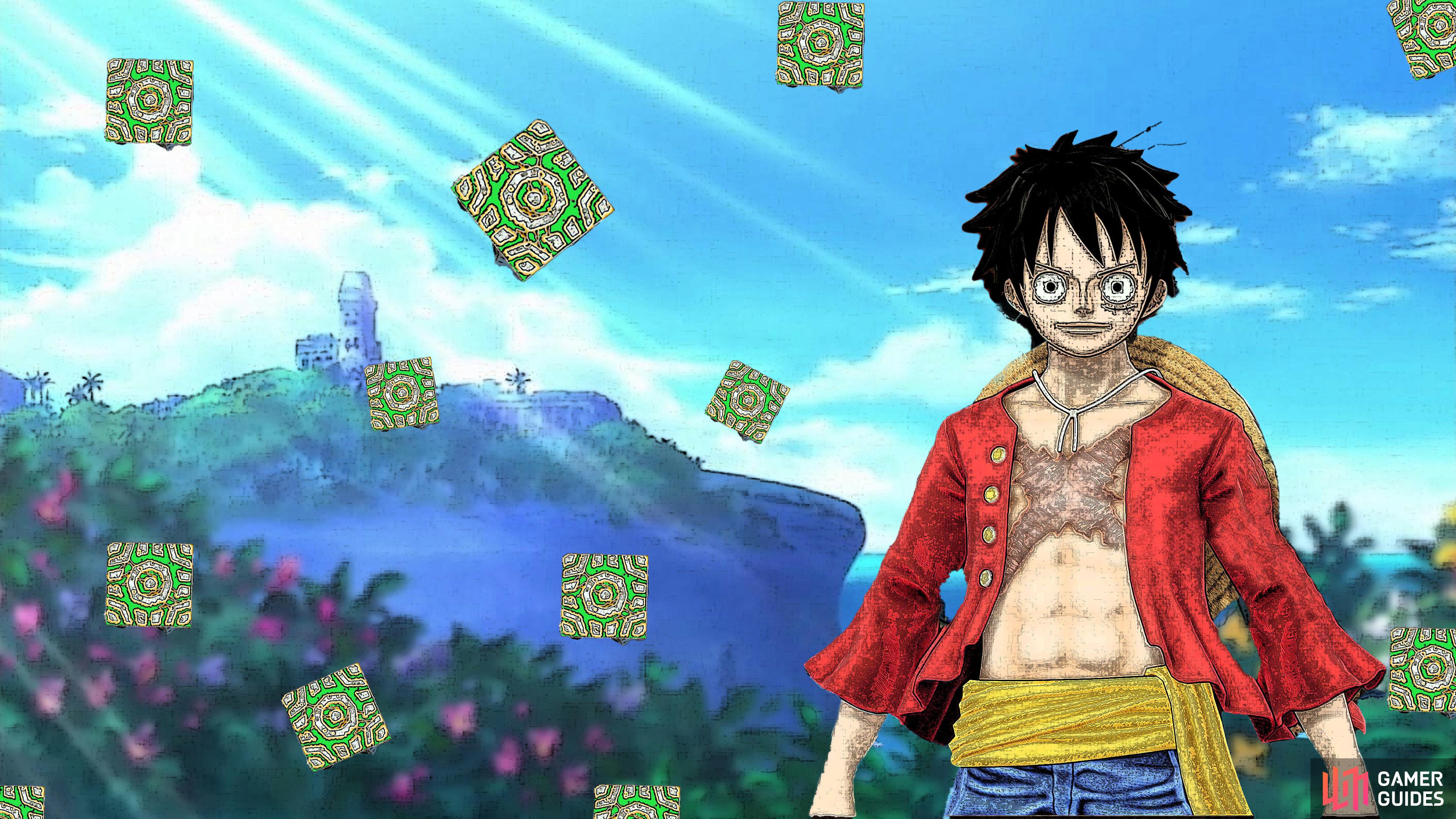 Luffy only needs 50 Cube Fragments to unlock the trophy/achievement.