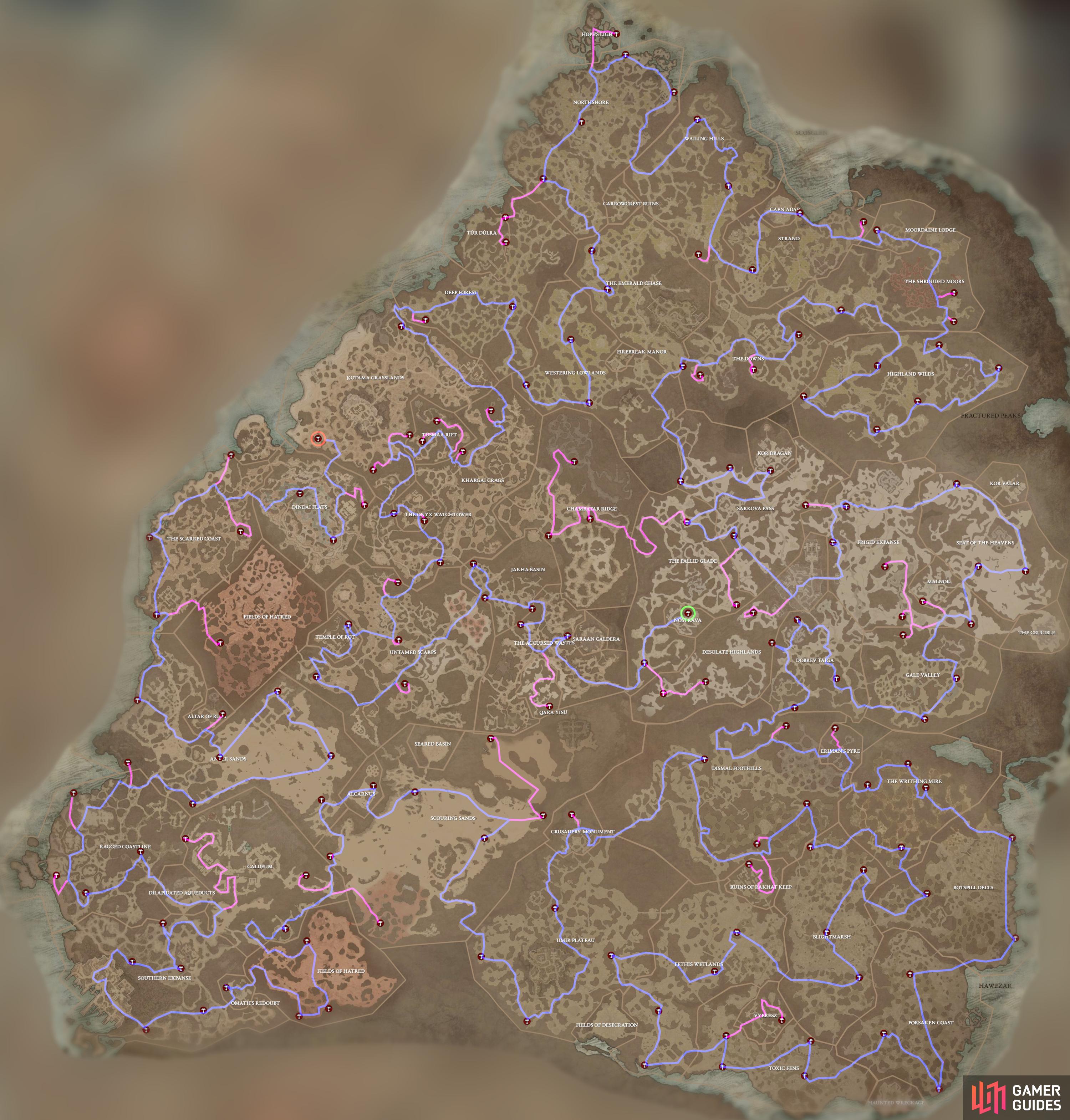 Here is a Lilith Statue Locations Map Route, created by Reddit user, Gogodr.