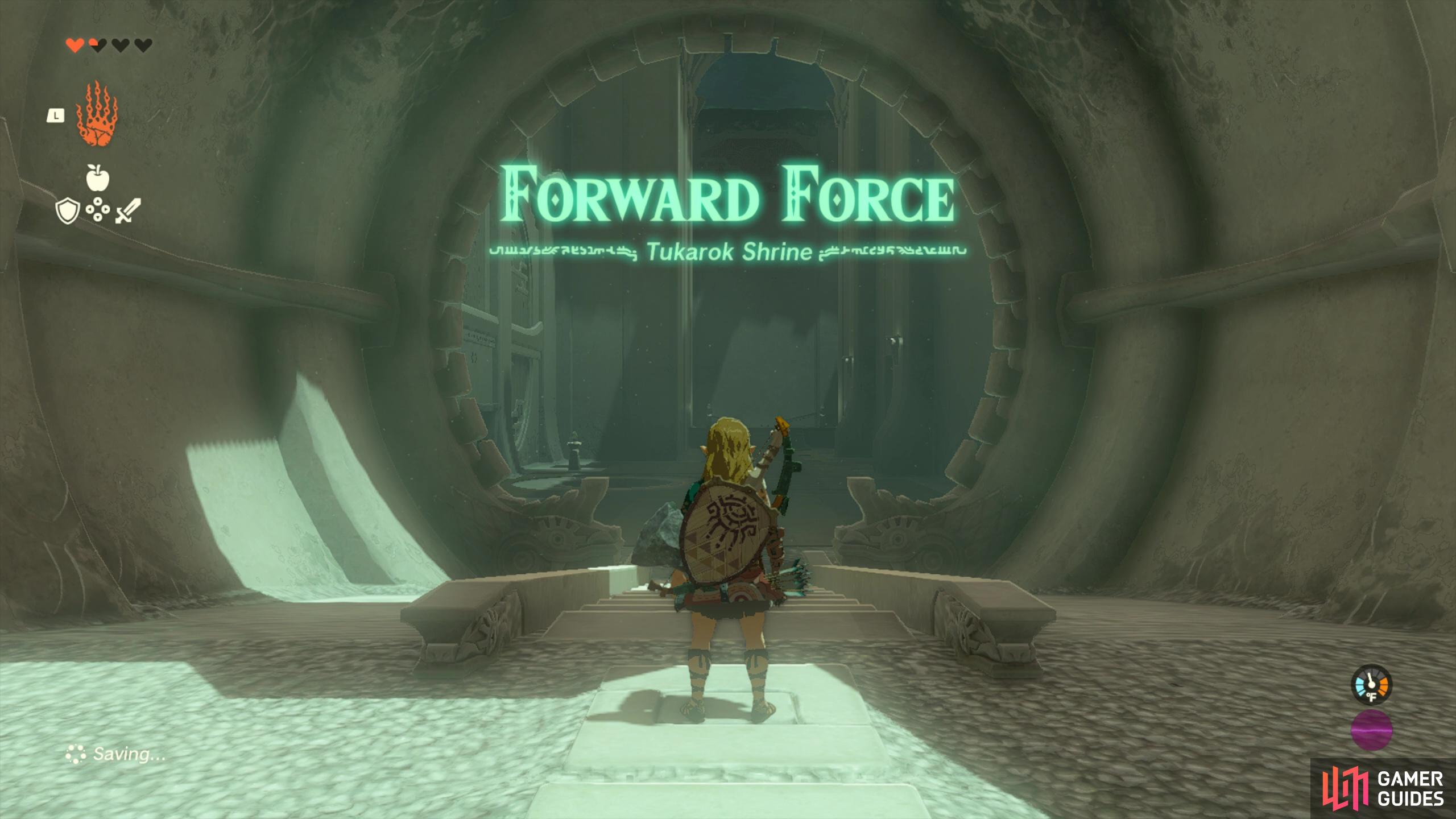 Tukarok Shrine: Forward Force.