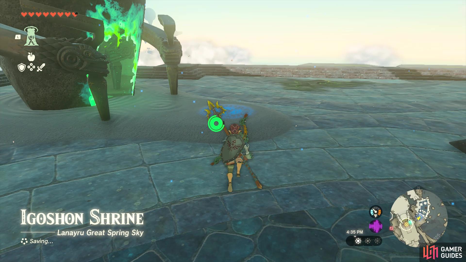 Igoshon Shrine is located on Wellspring Island, where you go during the Regional Phenomena main quest.