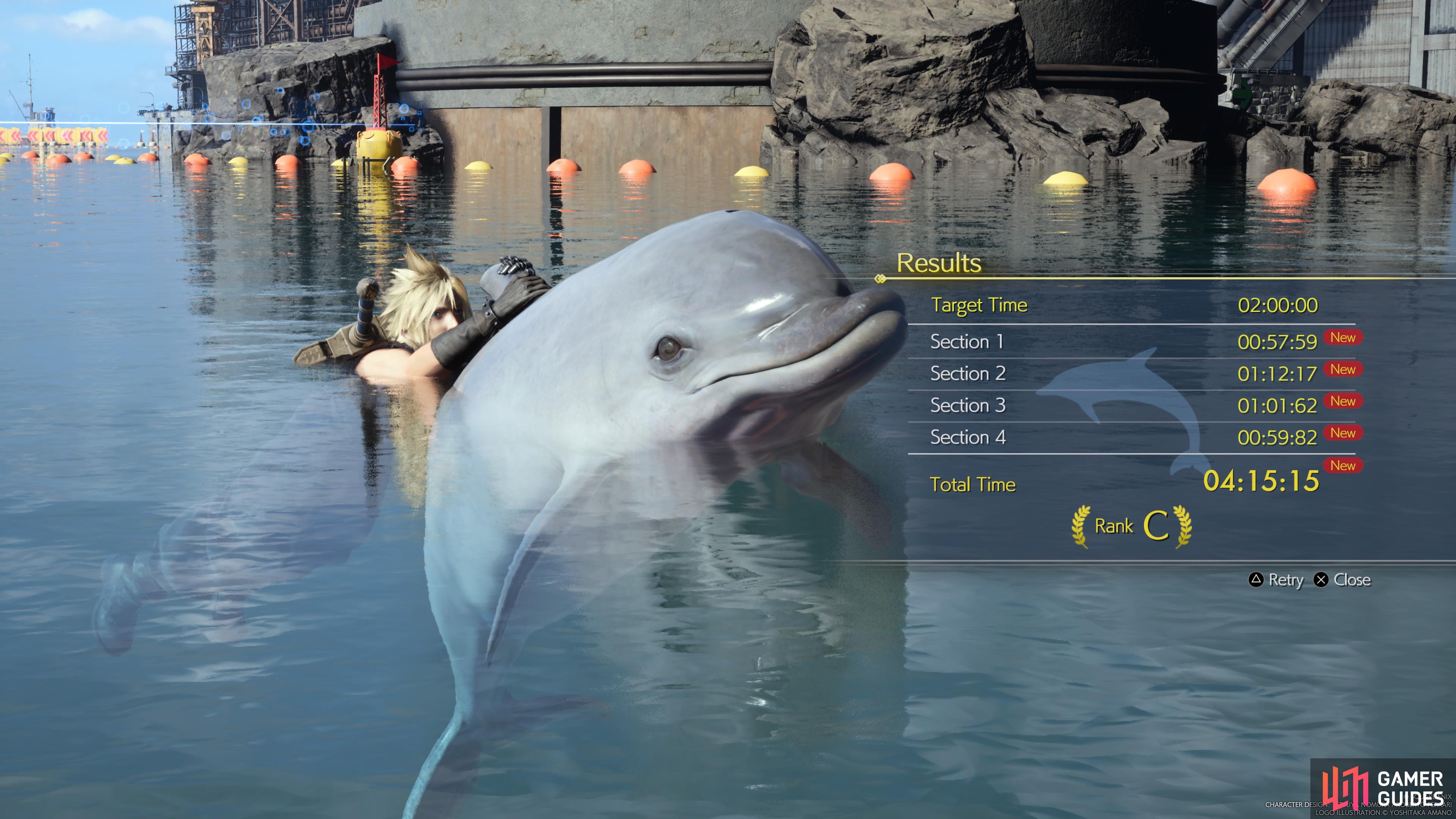 Learning to control your dolphin during the Dolphin Show mini-game can be confusing at first.