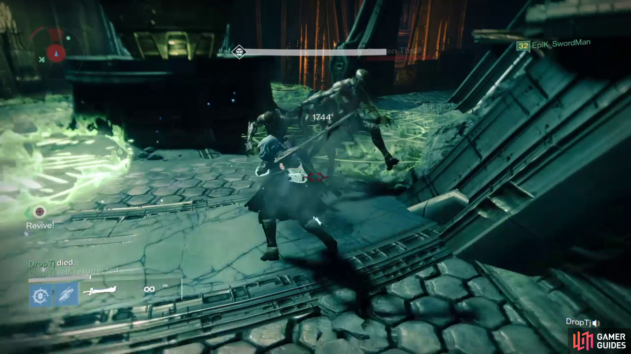 Use the Sword of Crota to defeat Thrall.