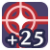 "Hit +25" icon